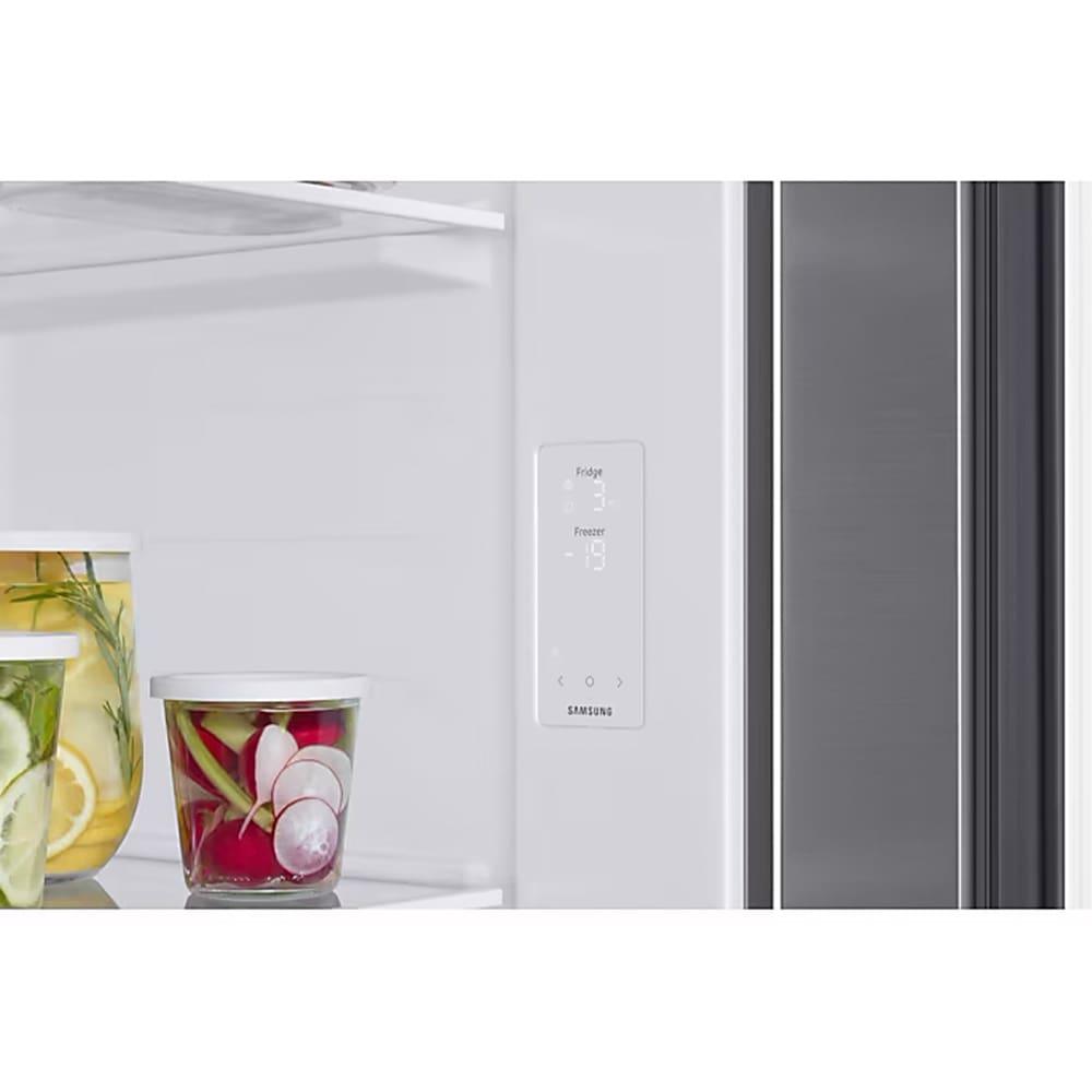 Geladeira Side by Side Samsung SmartThings Inox com Dispenser de Água RS57, AI Energy Mode e SpaceMax - 560 litros - 5