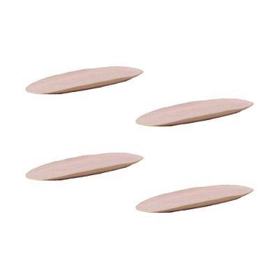 Conjunto de Travessas Ovais Pequenas Porto Brasil Orgânico Litchi 23x11cm - 4 Peças