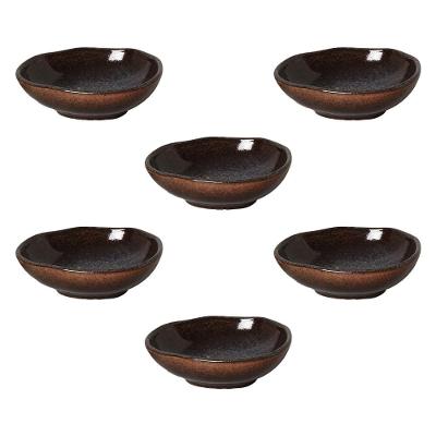 Conjunto de Cumbucas Ovais Porto Brasil Orgânico Titanium 265ml - 6 Peças