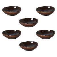 Conjunto de Cumbucas Ovais Porto Brasil Orgânico Titanium 265ml - 6 Peças - 1