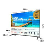 Smart TV DLED 50" Ultra HD Britânia 4K BTV50G7EACGB Android TV, HDMI, USB, Wi-Fi, Dolby Audio, Processador Quad-Core e Controle com Comando de voz - 9