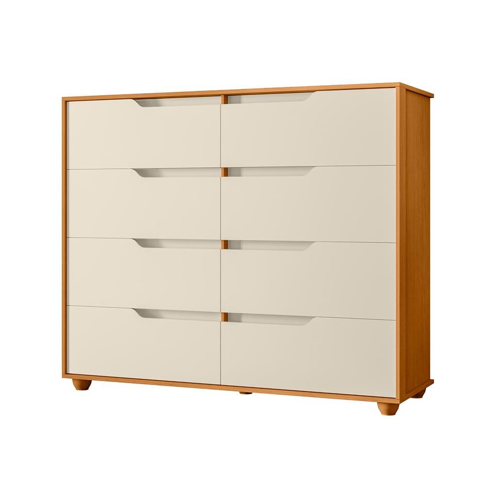 Cômoda Palumoveis Doble com 8 Gavetas – 136cm de Largura - 6