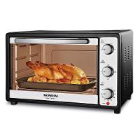 Forno Elétrico Mondial Grand Family II FR-52 com Multifunções, Controle de Temperatura e Timer de 90 Minutos Preto/Inox 1800W - 52 Litros - 1