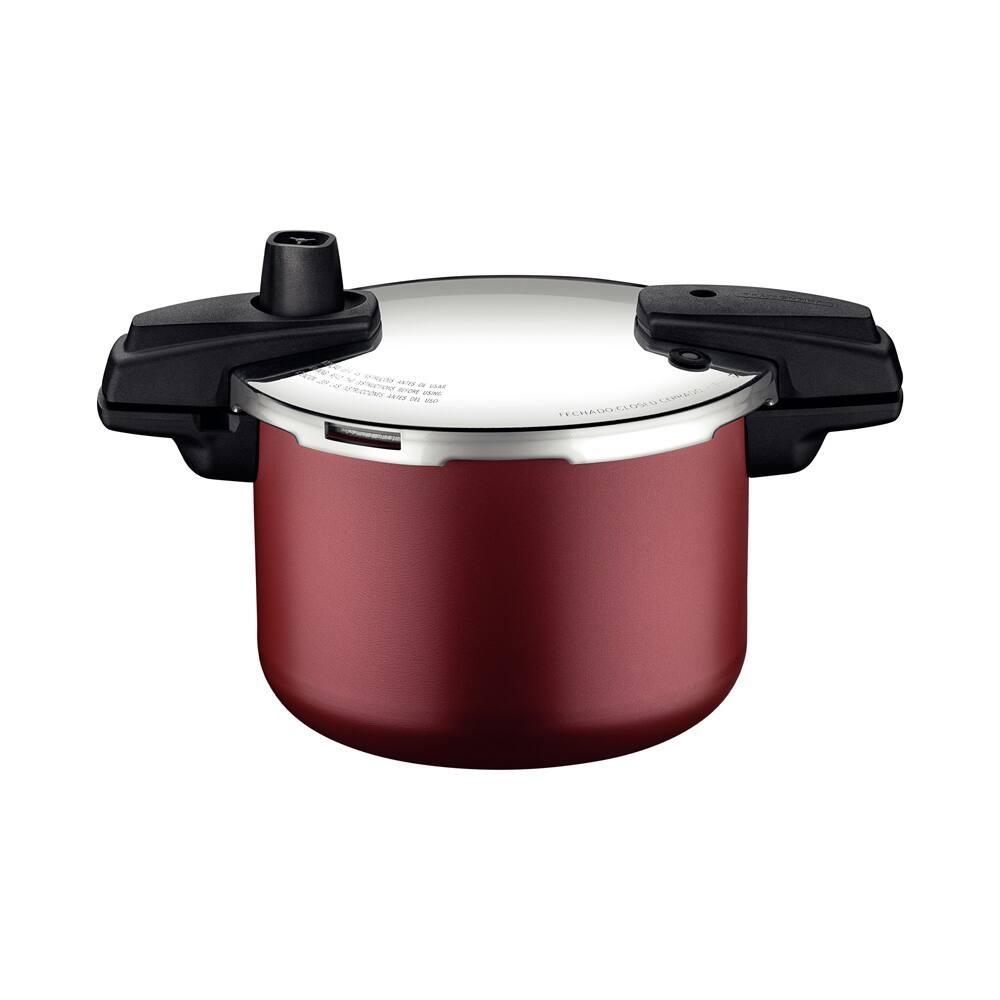 Panela de Pressão Tramontina 4,5 Litros Arizona Revestimento Antiaderente Starflon Vermelha - 1