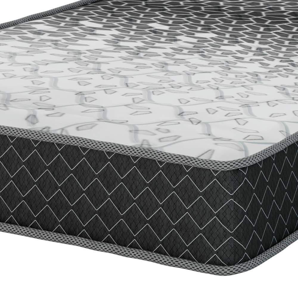 Cama Box Solteiro MGA Lift com Baú e Pistão a Gás + Colchão Umaflex Thor Espuma D33 19x88x188cm – Preta e Cinza - 4