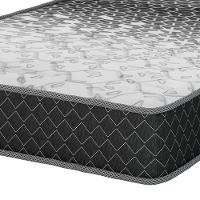 Cama Box Solteiro MGA Lift com Baú e Pistão a Gás + Colchão Umaflex Thor Espuma D33 19x88x188cm – Preta e Cinza