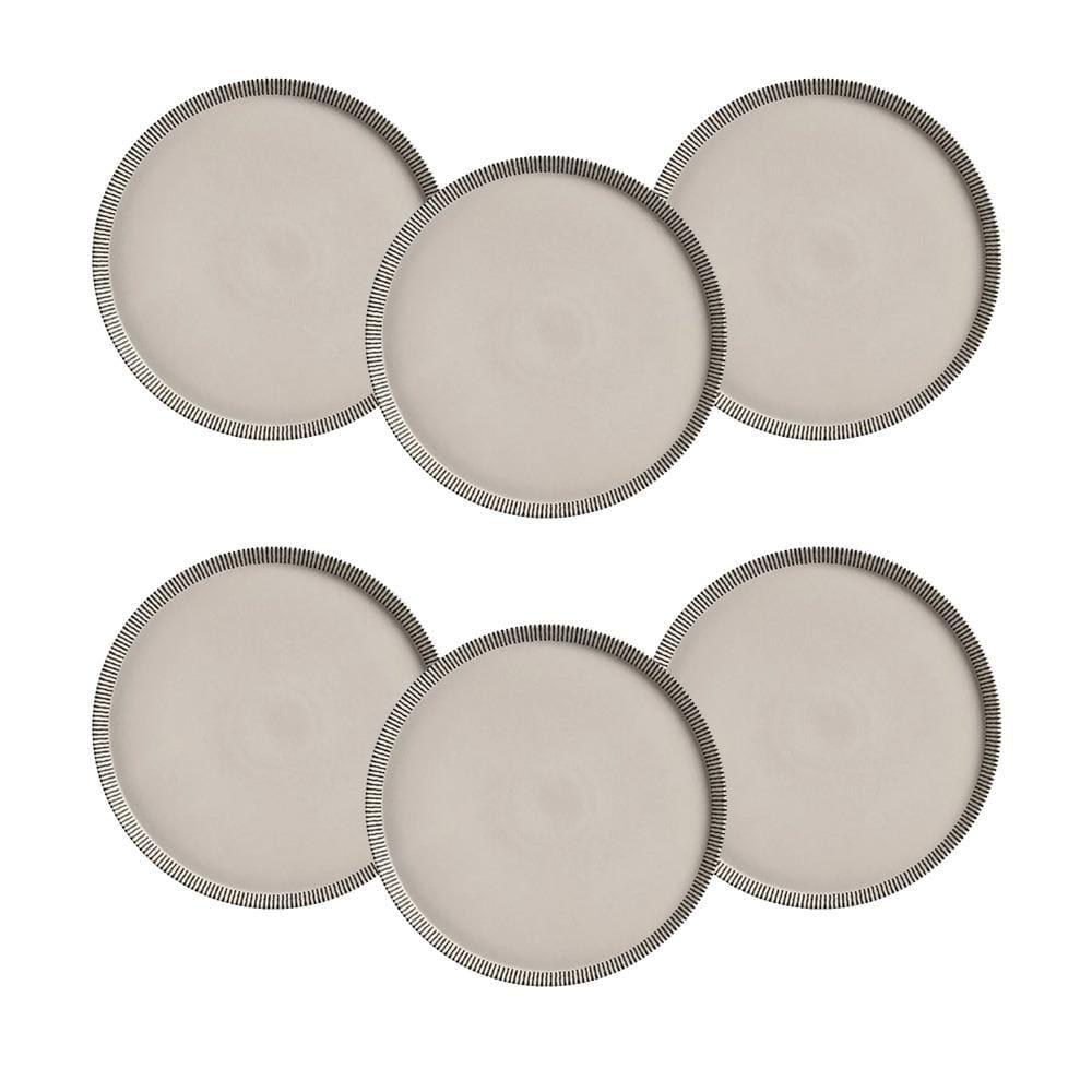 Conjunto de Pratos Rasos Porto Brasil Neo Pulse 27cm - 6 Peças - 1