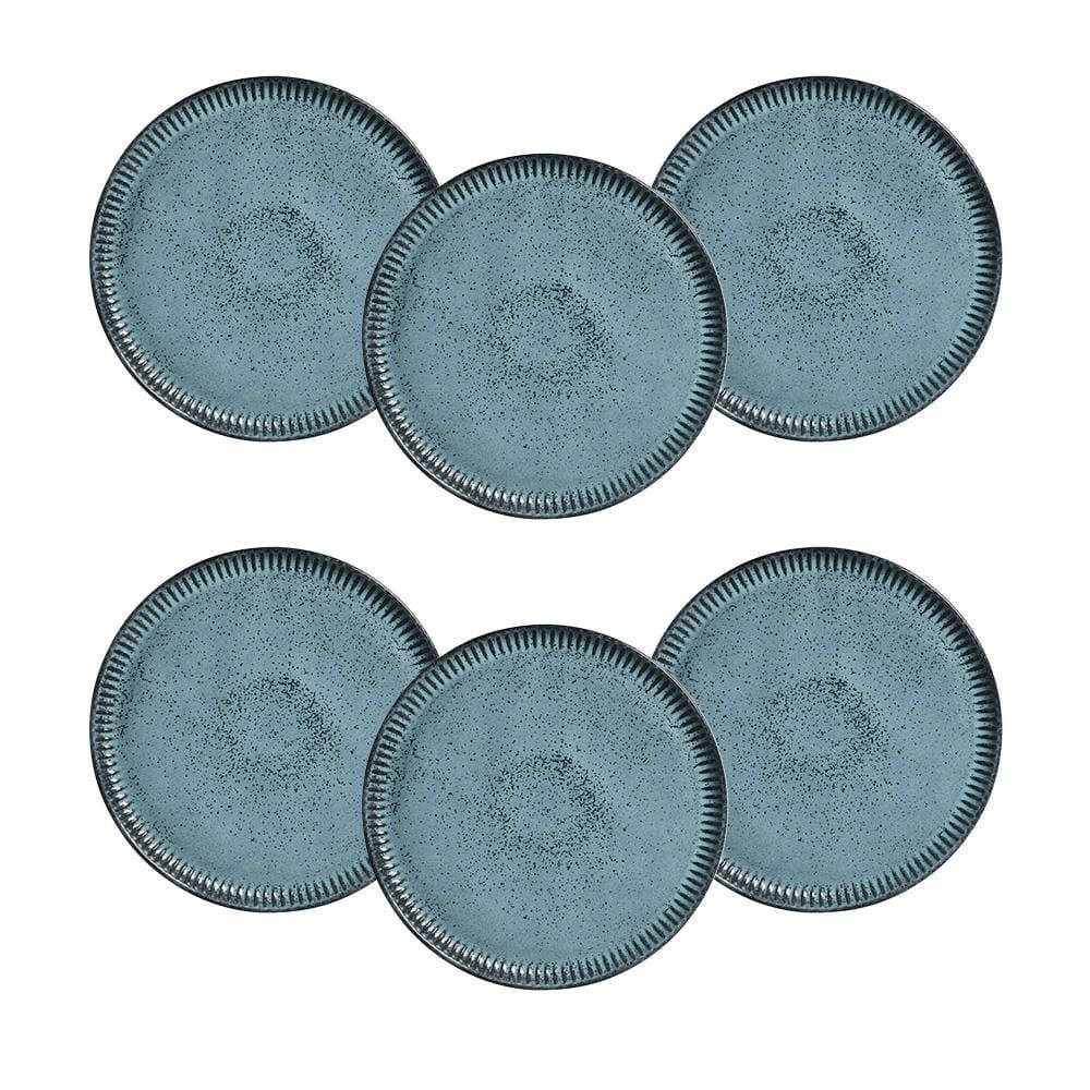 Conjunto de Pratos Rasos Porto Brasil Linhas Night Sky 27,5cm - 6 Peças - 1
