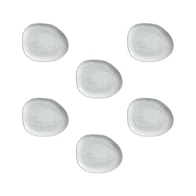 Conjunto de Pratos Oval Porto Brasil Orgânico Echo 31cm - 6 Peças