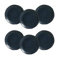 Conjunto de Pratos Rasos Porto Brasil Orgânico Night Blue 26,5cm - 6 Peças - 1