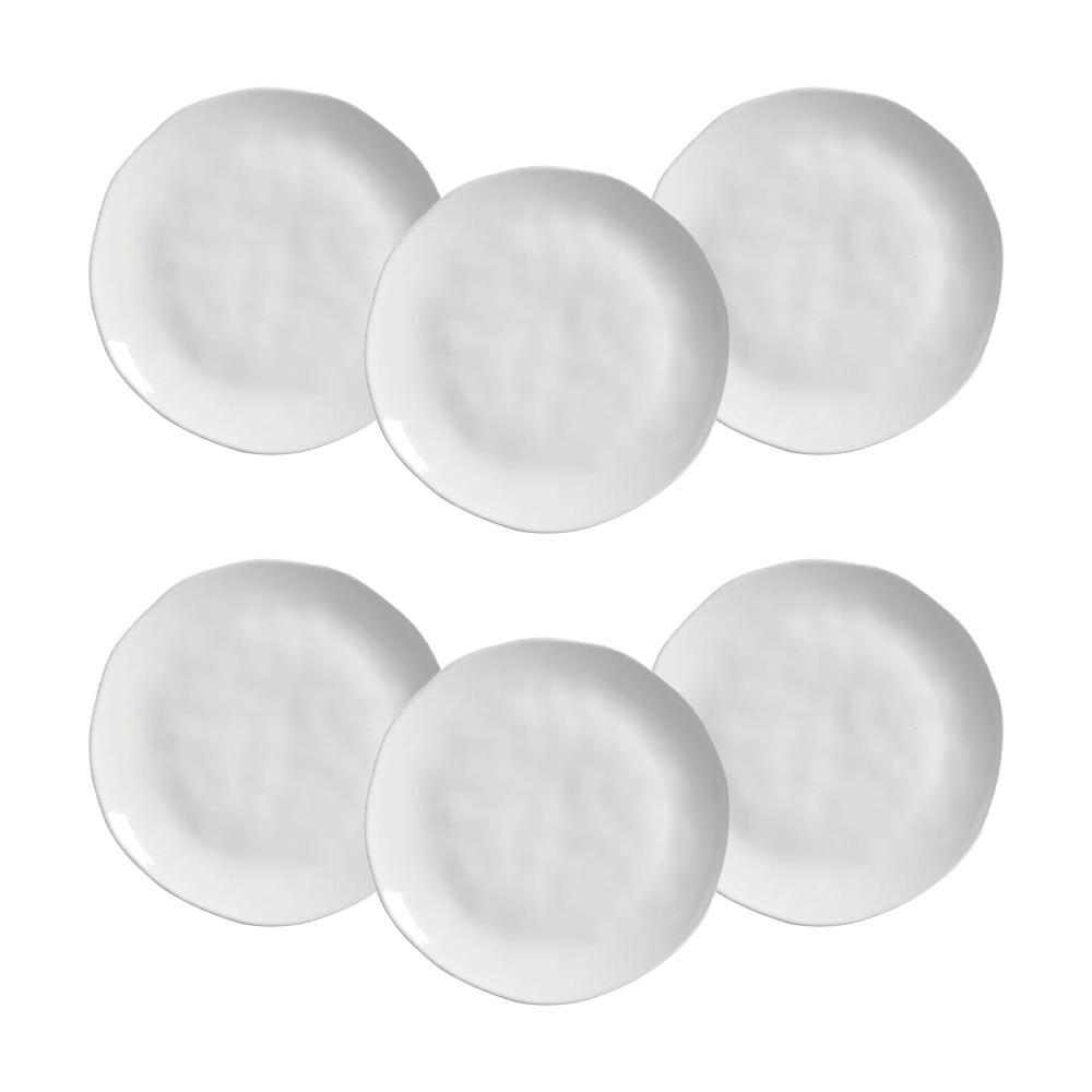 Conjunto de Pratos Rasos Porto Brasil Orgânico New White 26,5cm - 6 Peças - 1