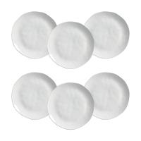 Conjunto de Pratos Rasos Porto Brasil Orgânico New White 26,5cm - 6 Peças - 1