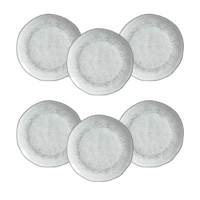 Conjunto de Pratos Rasos Porto Brasil Orgânico Echo 26,5cm - 6 Peças