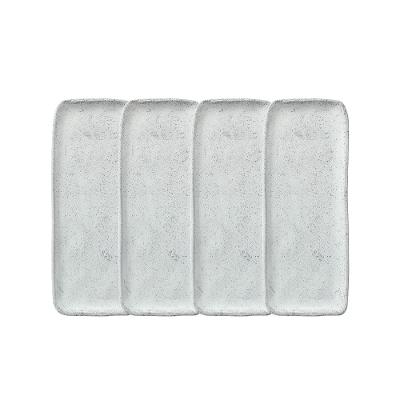Conjunto de Travessas Retangulares Médias Porto Brasil Orgânico Echo 33x13cm - 4 Peças