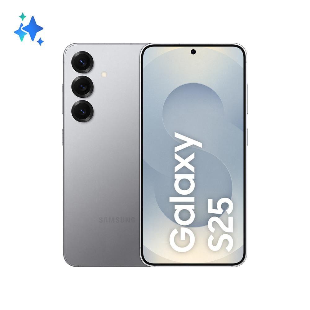 Smartphone Samsung Galaxy S25 5G Prata 256GB, Tela de 6.2", 12GB RAM, AI Inteligência Artificial, IP68, Processador Snapdragon 8 Elite e Câmera Tripla - 2