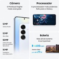 Smartphone Samsung Galaxy S25 5G Prata 256GB, Tela de 6.2", 12GB RAM, AI Inteligência Artificial, IP68, Processador Snapdragon 8 Elite e Câmera Tripla