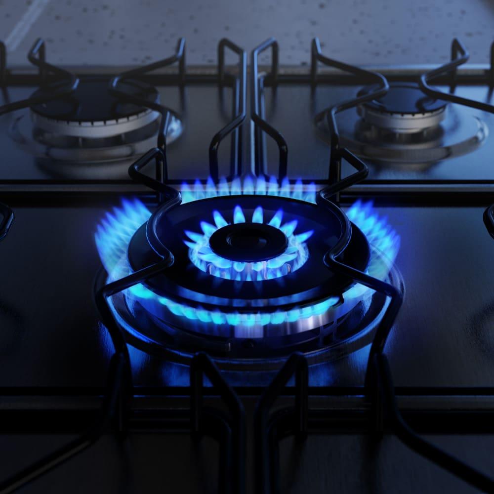 Fogão Electrolux 5 Bocas Experience FE5DP com Duplo Forno, Mesa de Vidro, PerfectCook360 e VaporBake - Preto - 5