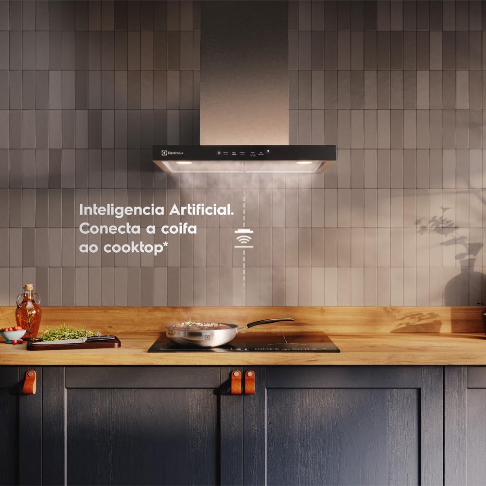 Coifa de Parede Electrolux CE6TF Experience com Inteligência Artificial e Alto Poder Sucção Inox – 60cm - 5