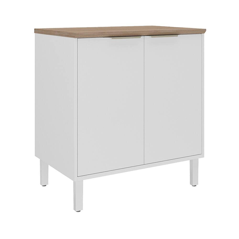 Balcão Duplo Itatiaia Renova com 2 Portas, 1 Prateleira e 80cm de Largura – Branco Neve - 1