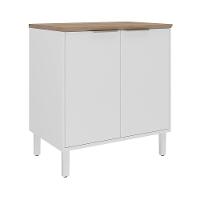 Balcão Duplo Itatiaia Renova com 2 Portas, 1 Prateleira e 80cm de Largura – Branco Neve - 1