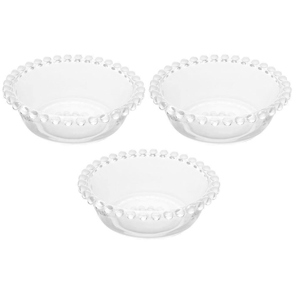 Conjunto de Bowls Wolff Pearl em Cristal 250 ml - 3 Peças - 1