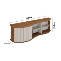Rack Artely Magnum para TV`s de até 75” com 180cm de largura - 8