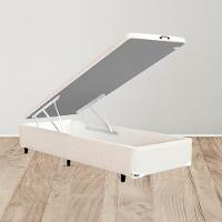 Base Box para Colchão King Size MGA Itaflex Universal com Baú e Pistão à Gás, 34x96x203cm - Bege - 1
