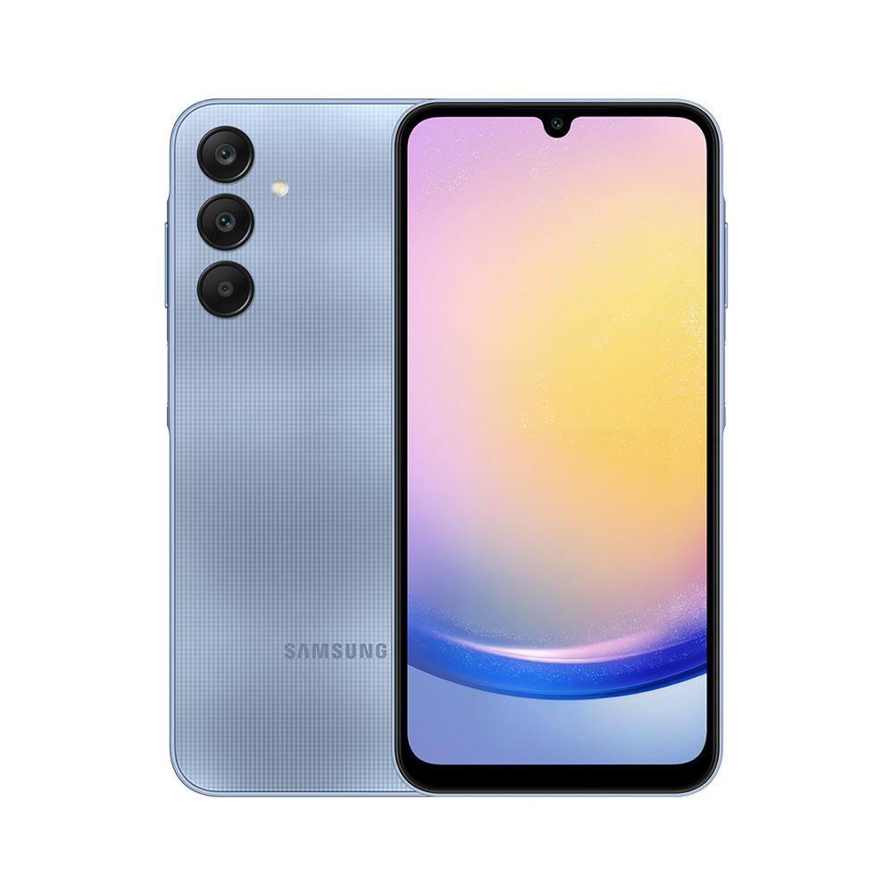 Smartphone Samsung Galaxy A25 5G 256GB Azul Claro, 8GB, Tela Infinita de 6.5", Octa-Core, Câmera Tripla Traseira + Galaxy Fit3 Grafite, Display de 1.6 - 2