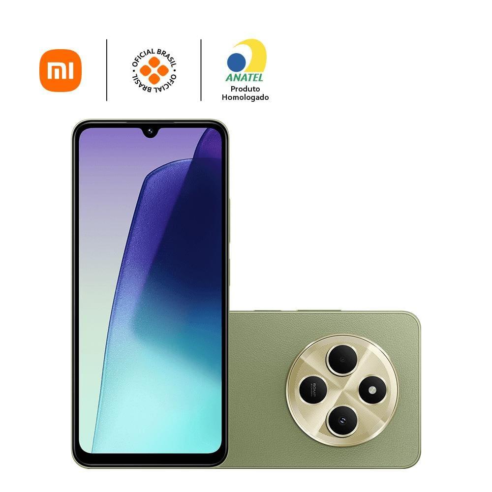 Smartphone Xiaomi Redmi 14C BR 4G Verde 256GB, 4+4GB RAM Virtual, Tela de 6,8", MediaTek Helio G81 Ultra e Câmera Traseira Dupla de 50MP - 9