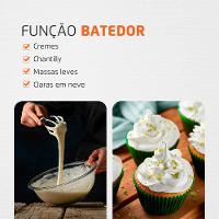 Mixer Mondial M-14 3 em 1 Turbo 400W Preto