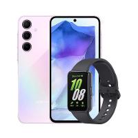 Smartphone Samsung Galaxy A55 5G 256GB Rosa, 8GB RAM, Câmera Tripla Traseira de até 50MP e Tela Super AMOLED 6.6" + Galaxy Fit3 Grafite - 1