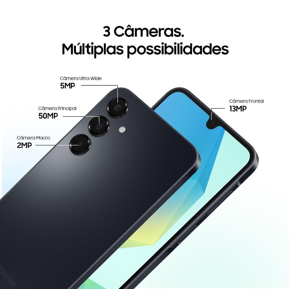 Smartphone Samsung Galaxy A16 Verde Claro, 256GB, 8GB RAM, Câmera de até 50MP, Tela 6.7", NFC, IP54, Bateria 5000 mAh e Processador Helio G99 - 8