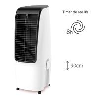 Climatizador de Ar Spirit Master 90cm, 110W com Controle Remoto, Display LED, Timer de até 8 horas, 20 Litros – Branco - 3