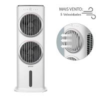 Climatizador de Ar Spirit Turbo 95cm, 90W com Controle Remoto, Display LED, Timer de até 9 horas, 10 Litros – Branco - 3