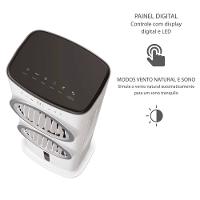 Climatizador de Ar Spirit Turbo 95cm, 90W com Controle Remoto, Display LED, Timer de até 9 horas, 10 Litros – Branco - 7