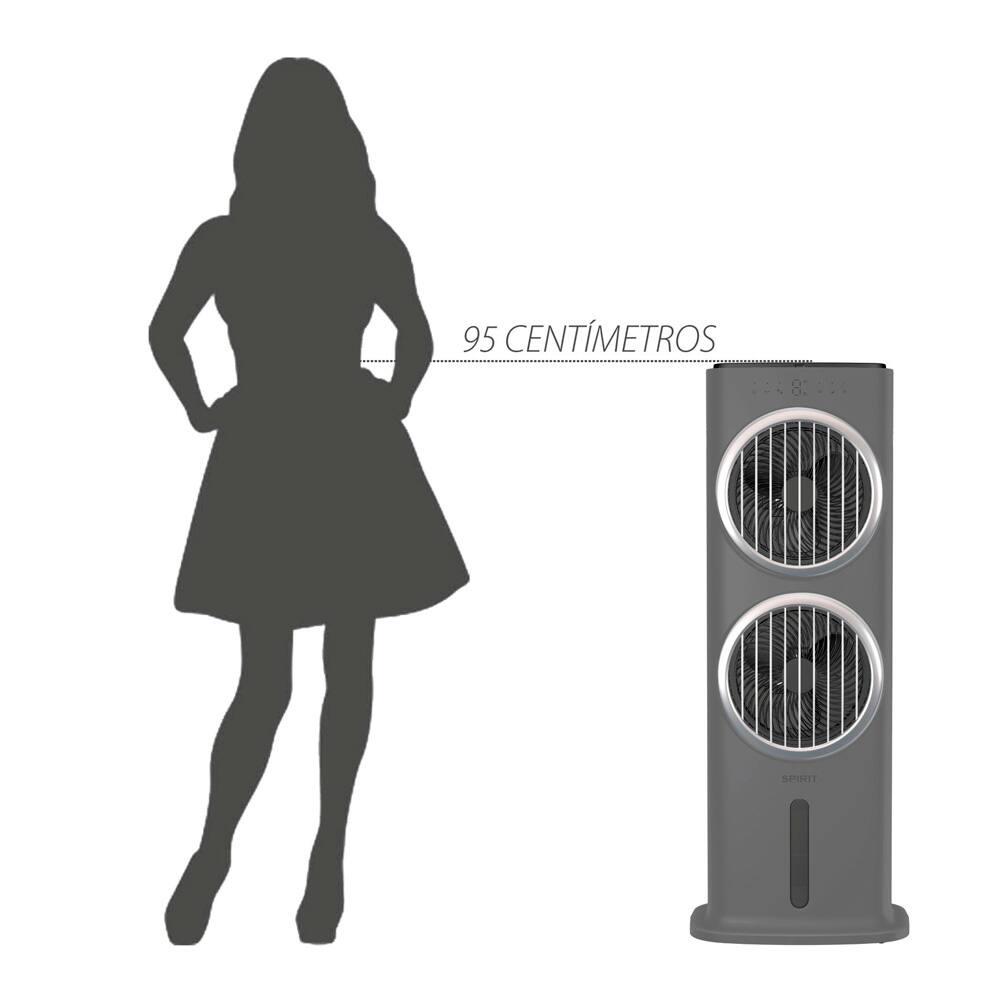 Climatizador de Ar Spirit Turbo 95cm, 90W com Controle Remoto, Display LED, Timer de até 9 horas, 10 Litros – Cinza - 6