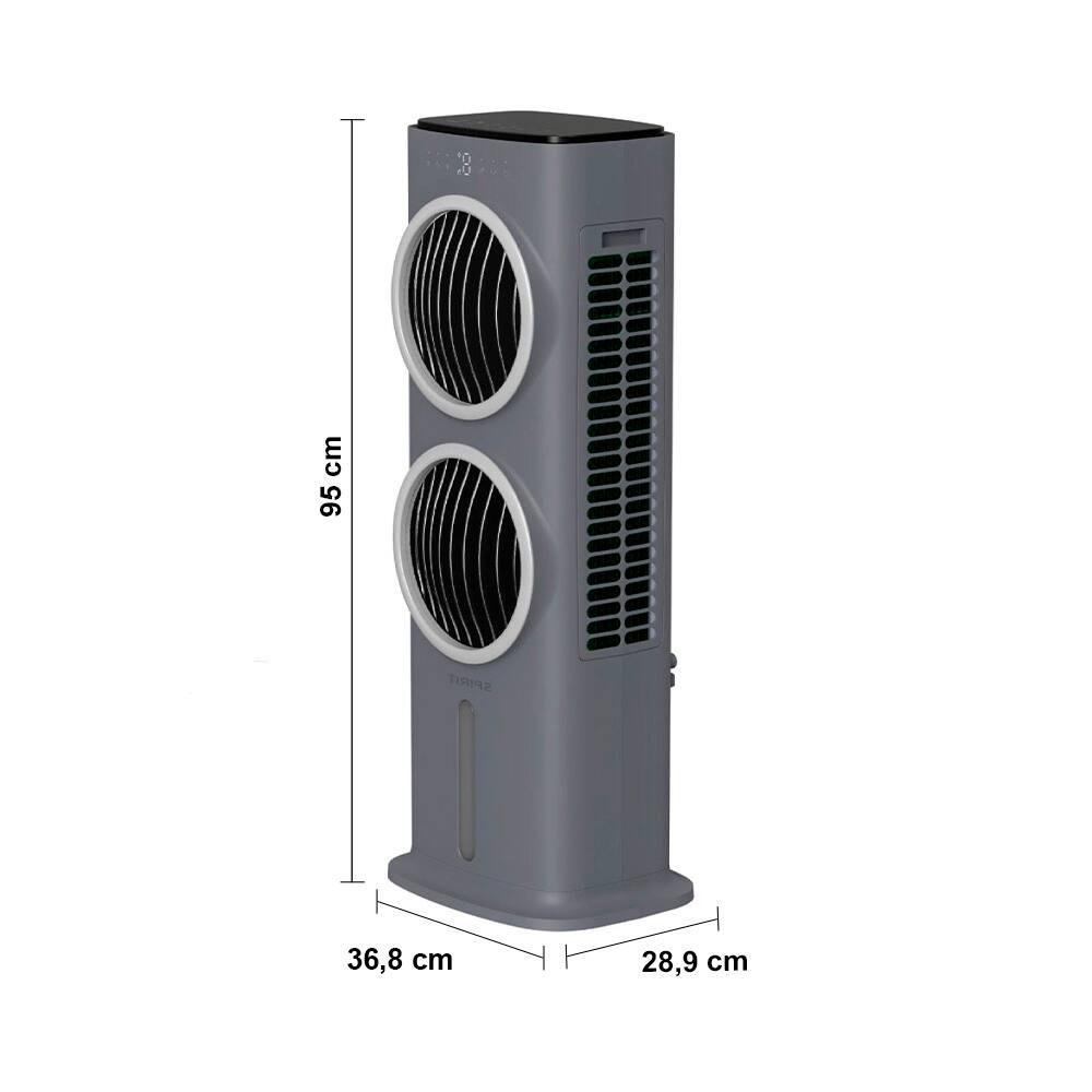 Climatizador de Ar Spirit Turbo 95cm, 90W com Controle Remoto, Display LED, Timer de até 9 horas, 10 Litros – Cinza - 8