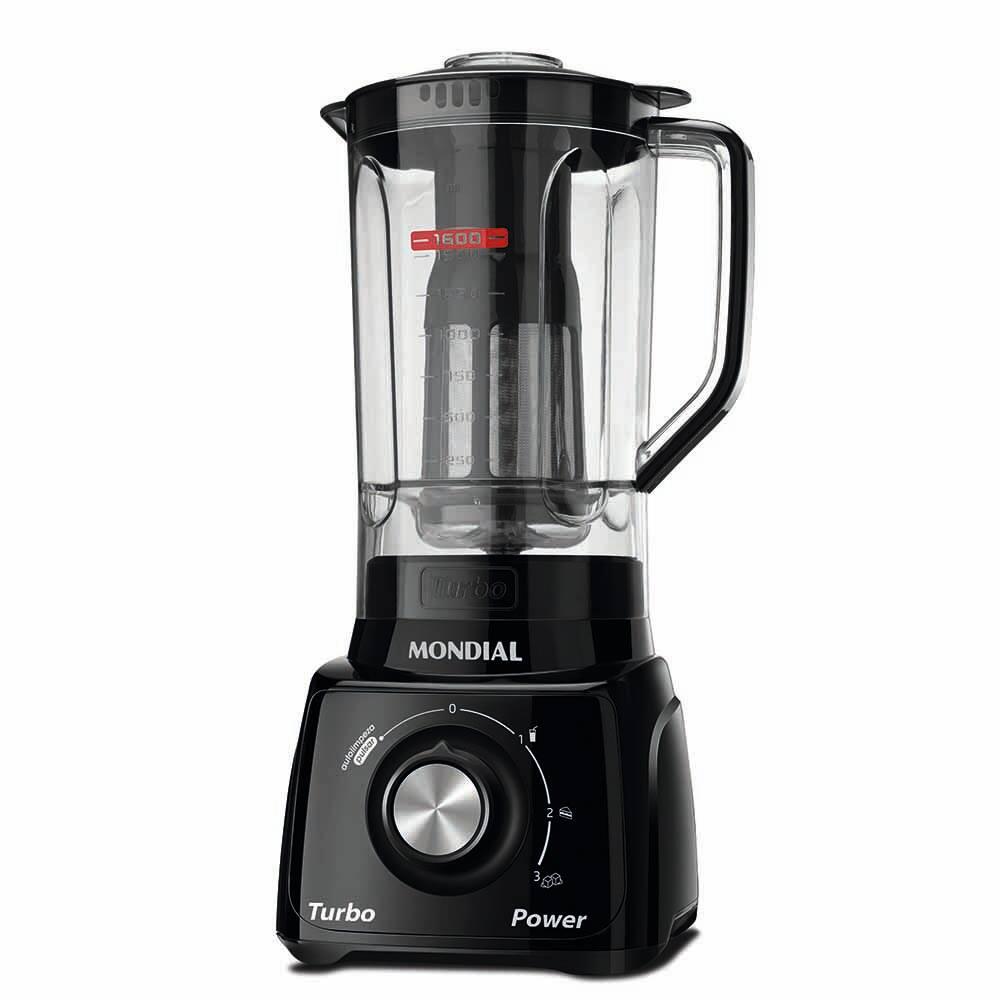 Conjunto Especial Mondial KT-105-B (Espremedor Premium + Batedeira Prática + Liquidificador Turbo Power) - Preto - 5