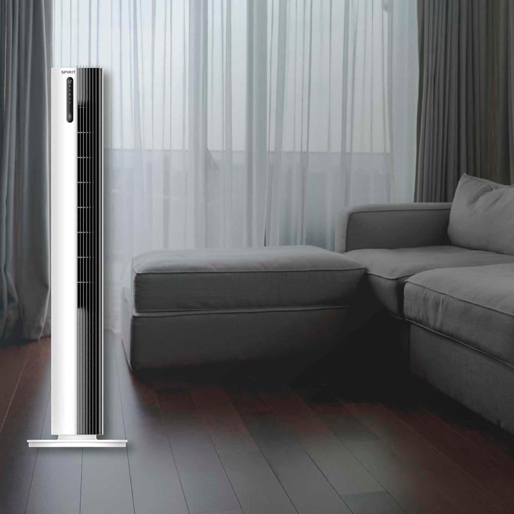 Ventilador de Torre 110cm Spirit Esterilizador com 12 velocidades, Controle Remoto e Timer de até 12 horas, Branco - 7