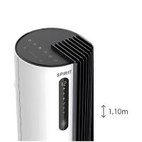 Ventilador de Torre 110cm Spirit Esterilizador com 12 velocidades, Controle Remoto e Timer de até 12 horas, Branco
