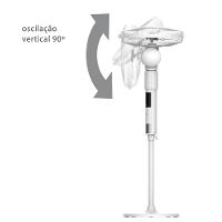 Ventilador de Coluna 40cm Spirit 360º com 3 Velocidades, Controle Remoto, Display LED e Timer de até 8 Horas – Branco - 3