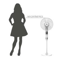 Ventilador de Coluna 40cm Spirit 360º com 3 Velocidades, Controle Remoto, Display LED e Timer de até 8 Horas – Branco - 7