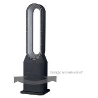 Circulador de Ar Spirit Bladeless com 3 Velocidades, Timer, Função Bom Sono e Vento Natural - Preto/Prata - 6