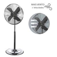 Ventilador de Coluna 40cm Spirit Retro com 3 Velocidades e Função Oscilação – Chumbo Metálico - 3