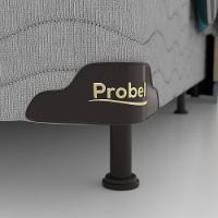 Base Box Queen Size Probel Alabama com Revestimento em Tecido Poliéster 38x158x198cm - Cinza - 2