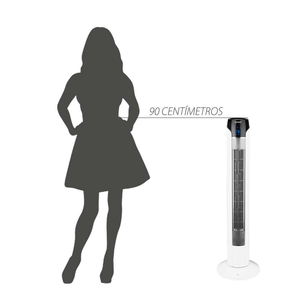 Ventilador de Torre 90cm Spirit SKY com 3 Velocidades, Controle Remoto e Timer de até 7h30 – Branco - 6