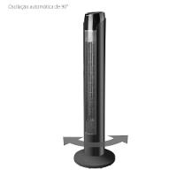 Ventilador de Torre 90cm Spirit SKY com 3 Velocidades, Controle Remoto e Timer de até 7h30 – Preto - 2