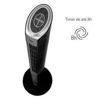 Ventilador de Torre Spirit TS1200 com 3 Velocidades, Função Oscilante e Controle Remoto – Preto - 5