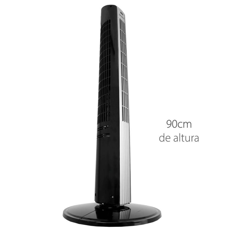 Ventilador de Torre 90cm Spirit Slim 40W de Potência com 3 Velocidades, Função Bom Sono e Vento Natural – Branco/Prata - 5