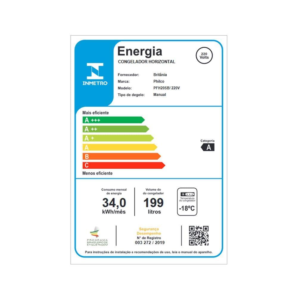 Freezer Horizontal Philco PFH205B 2 em 1 199L Degelo Manual Gás R600a Branco - 3
